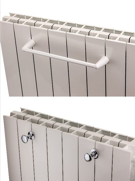 The Alprimo: Our Own Brand Flat-top Aluminium Radiator, 1046H x 340mm (4 Sections)
